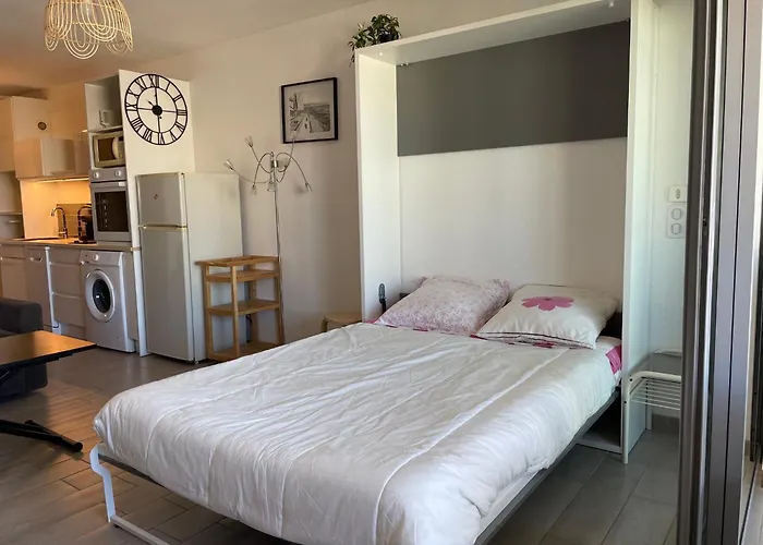 Studio 2-3 Pers Parking Clim Vue Port Et Mer